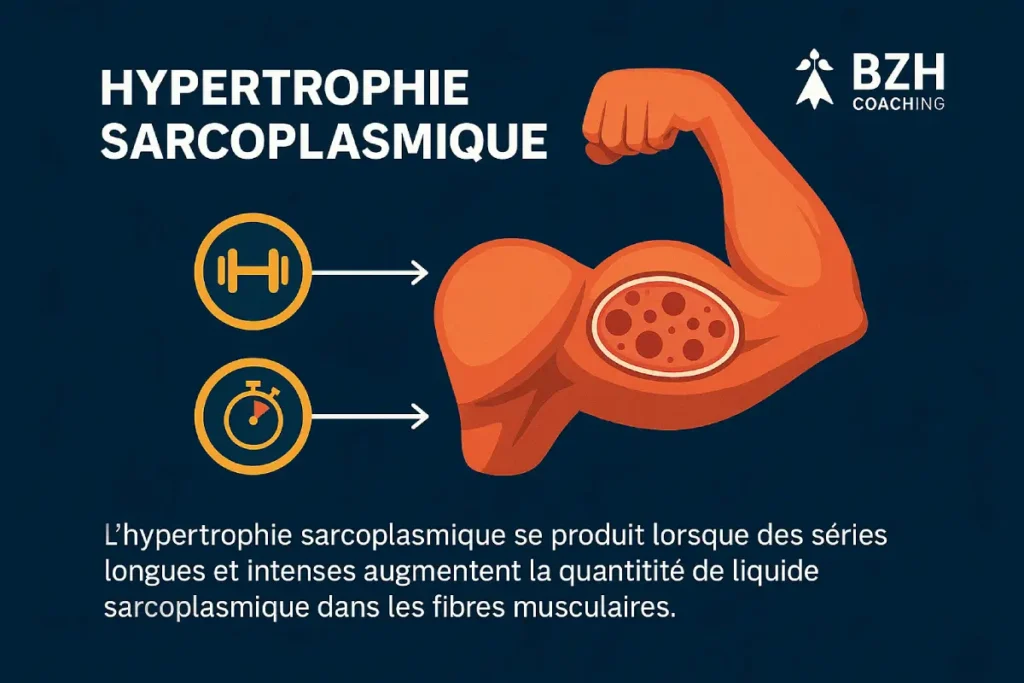 schéma simple de l'hypertrophie sarcoplasmique